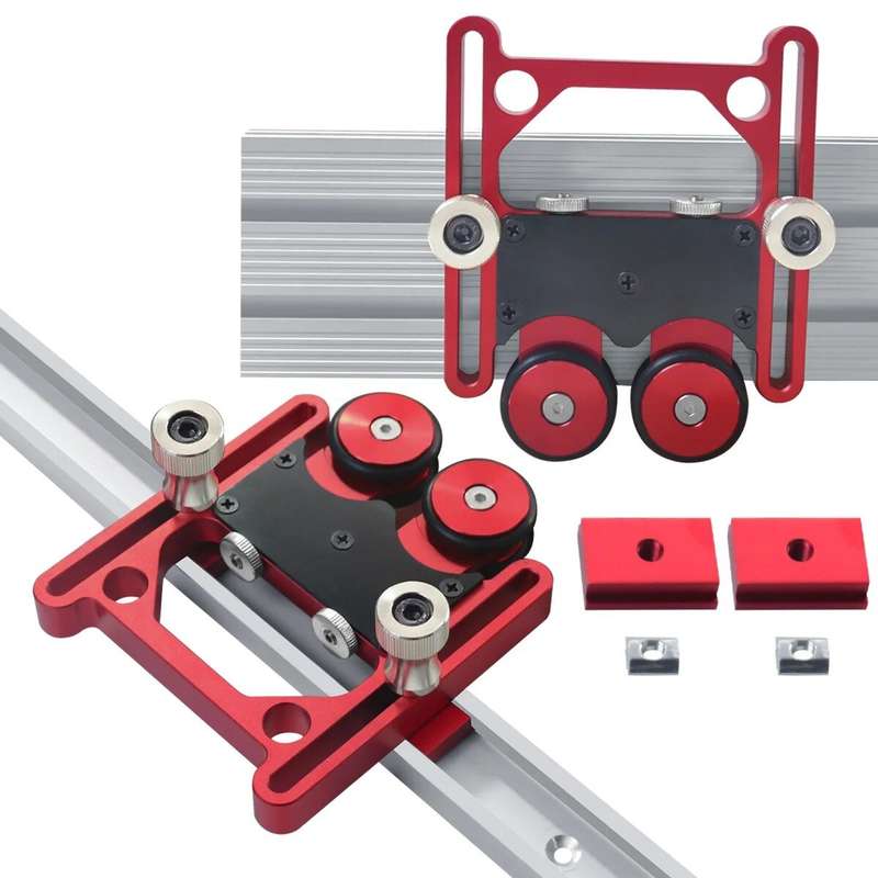Adjustable Stock Guide with One-Way Wheel and Safety Auxiliary Tool Versatile for Table Saw Band Saw