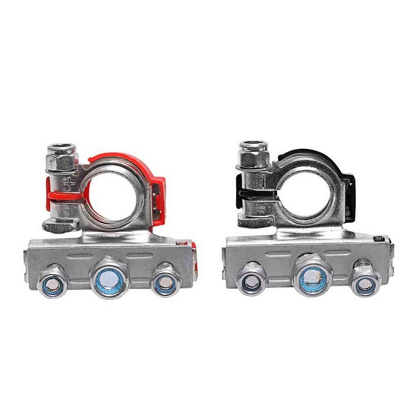 Pure Copper Tinned Car Battery Wire Connector Pile Head Wiring Clamp 1 Drag 3 Modified Terminal