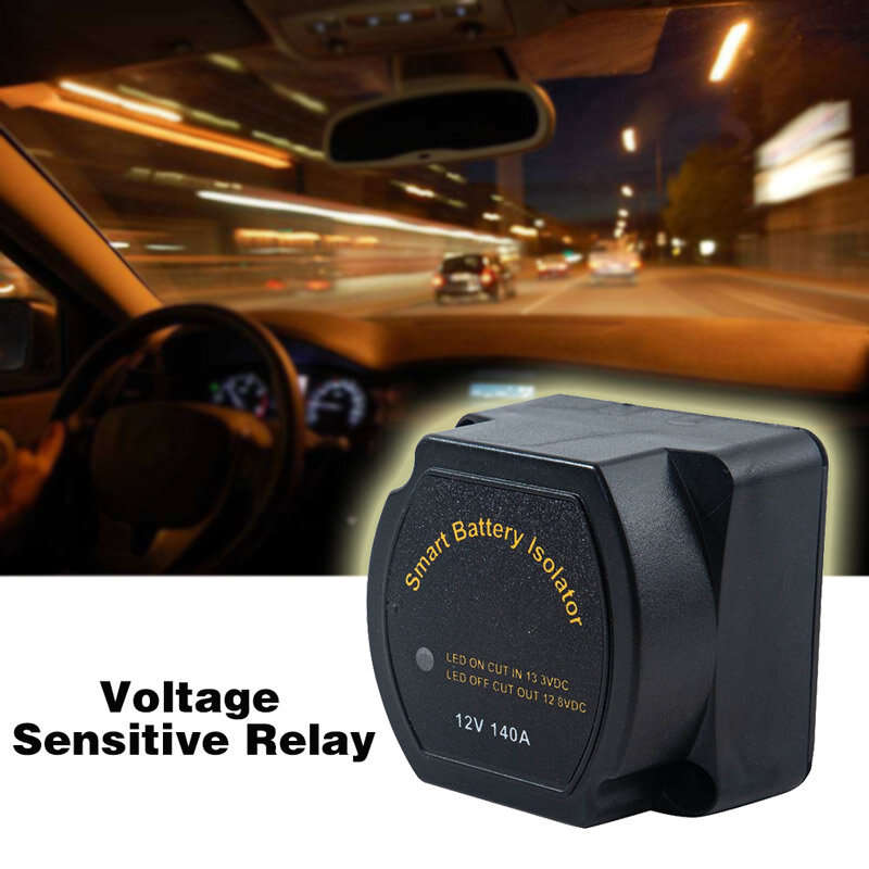 12V 14A Dual Battery Smart Isolator Voltage Sensitive Relay VSR Smart Switch for Car ATV UTV Boats R
