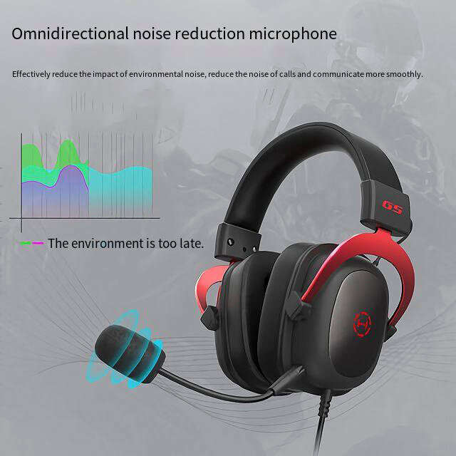 Edifier HECATE G5 Gaming Headset Wired Headphone Virtual 7.1 Channels 53mm Sound Unit Pullable Head