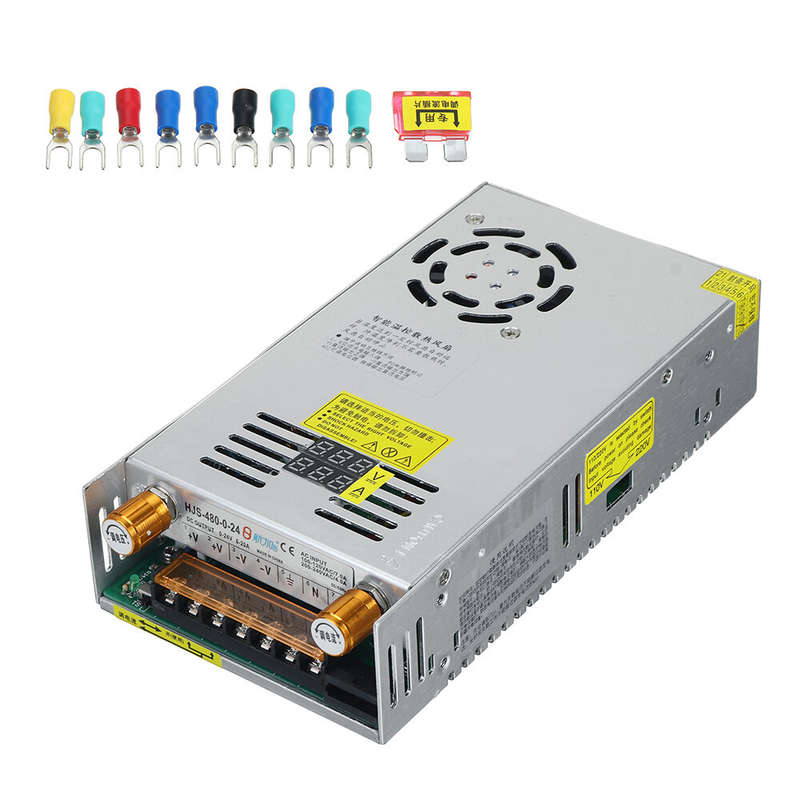 480W Dual Digital Display DC Switching Power Supply Current Limit Adjustable voltage 0-5V 12V 24V 36