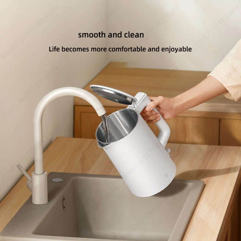 XIAOMI Mijia Electric Kettle N1 Fast Boiling 304 Stainless Steel 1.5L Water Kettle Smart Anti-Overhe