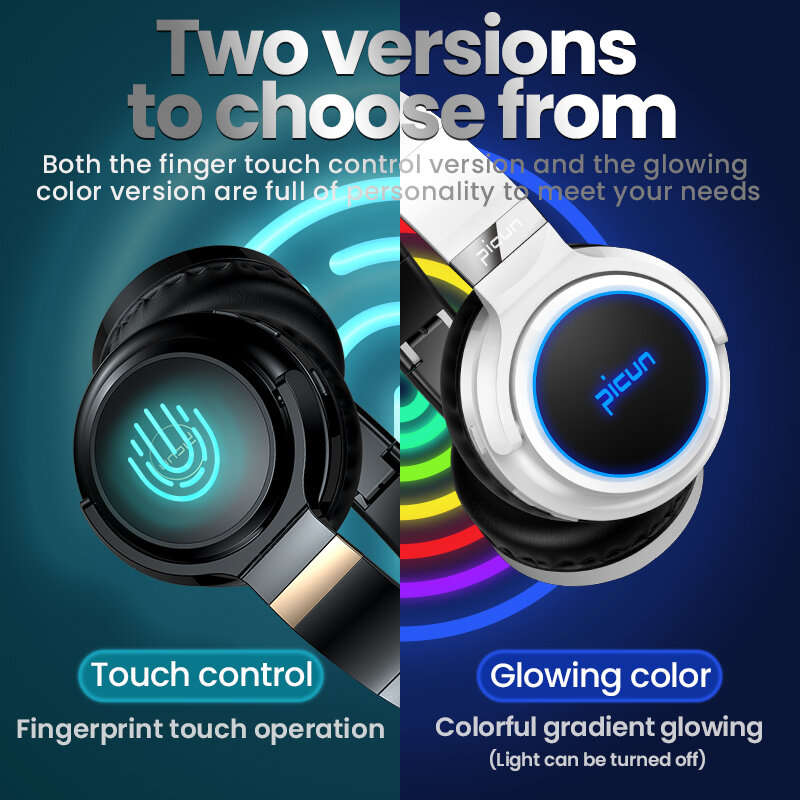 Picun B26 bluetooth Headset Wireless Headphone HiFi Stereo 360 Surround Bass Sound 40mm Dynamic Unit