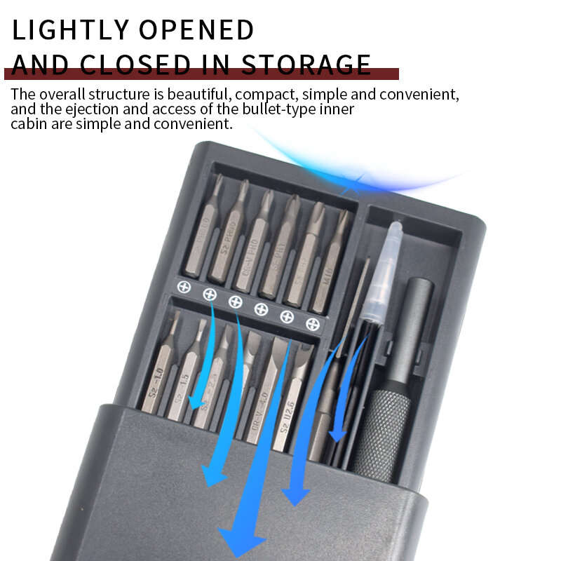 MT-M050 50-in-1 Precision Electrician Double-Sided Magnetic Tip Hand Tools Magnetic Screwdriver Set