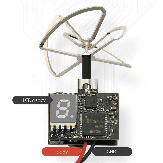 Eachine TX02 FPV Transmitter NTSC Super Mini AIO 5.8G 40CH 200mW VTX 600TVL 1/4 Cmos Camera for RC D
