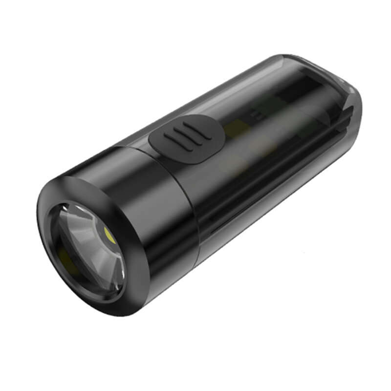 7 Light Modes Bright LED Mini Keychain Flashlight UV Light Red Blue Signal Lamp Portable Mini Flashl