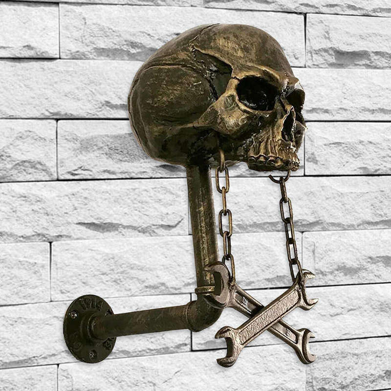 Motorcycle Skull Helmet Holder Skull Helmet Rack Wall Mount Hook Motorcycle Helmet Display Stand