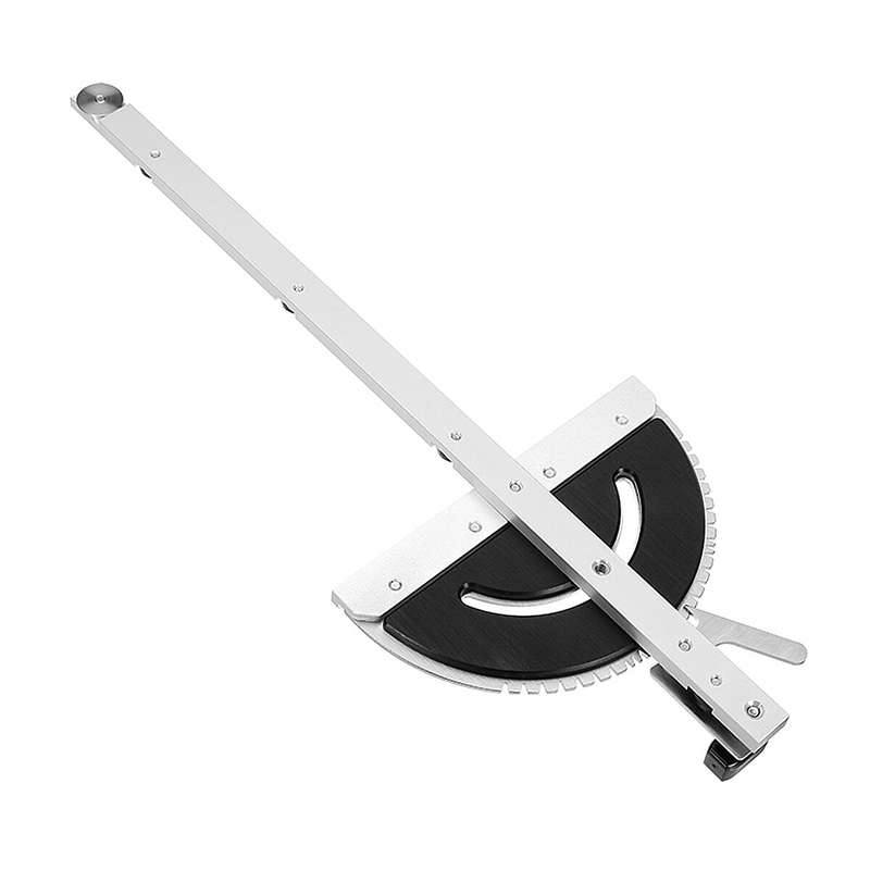 Drillpro 0-90 Degree 450mm Angle Miter Gauge Sawing Assembly Ruler Woodworking Tool for Table Saw Ro