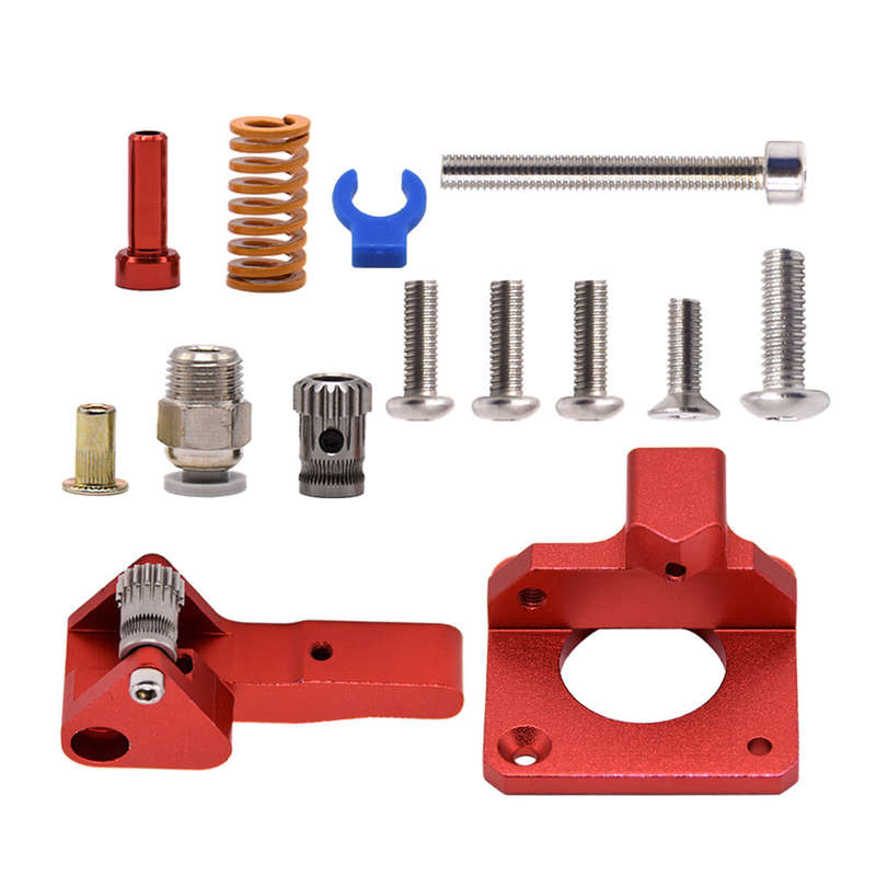 Creativity Aluminum Upgrade Dual Gear Mk8 Metal Extruder Kit For Cr-10 Cr-10S Pro 3D Printer