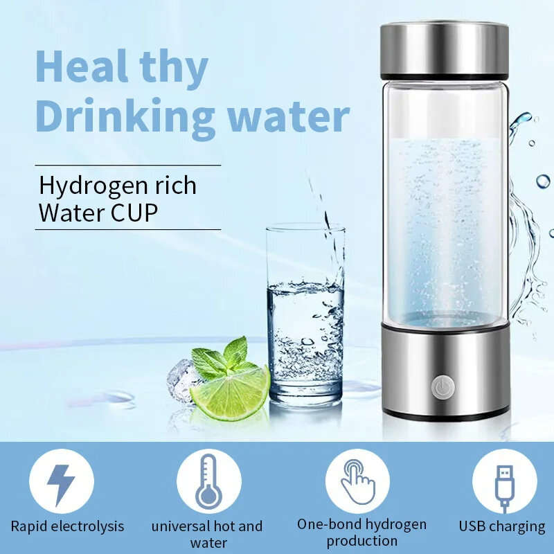420ML Portable Electrolytic Hydrogen-rich Water Cup Hydrogen Rich Water Cup Electric Hydrogen Rich W