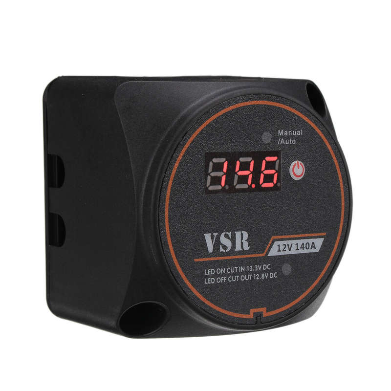 12V 140A Automotive Dual Battery Digital Display Isolator Relay Protection Voltage Split Charge Rela