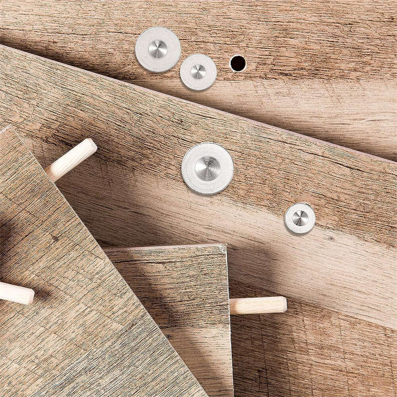 Alloy Steel Dowel and Tenon Center Transfer Plugs 20 Pieces 1/4 Inch Silver Durable Easy to Use for