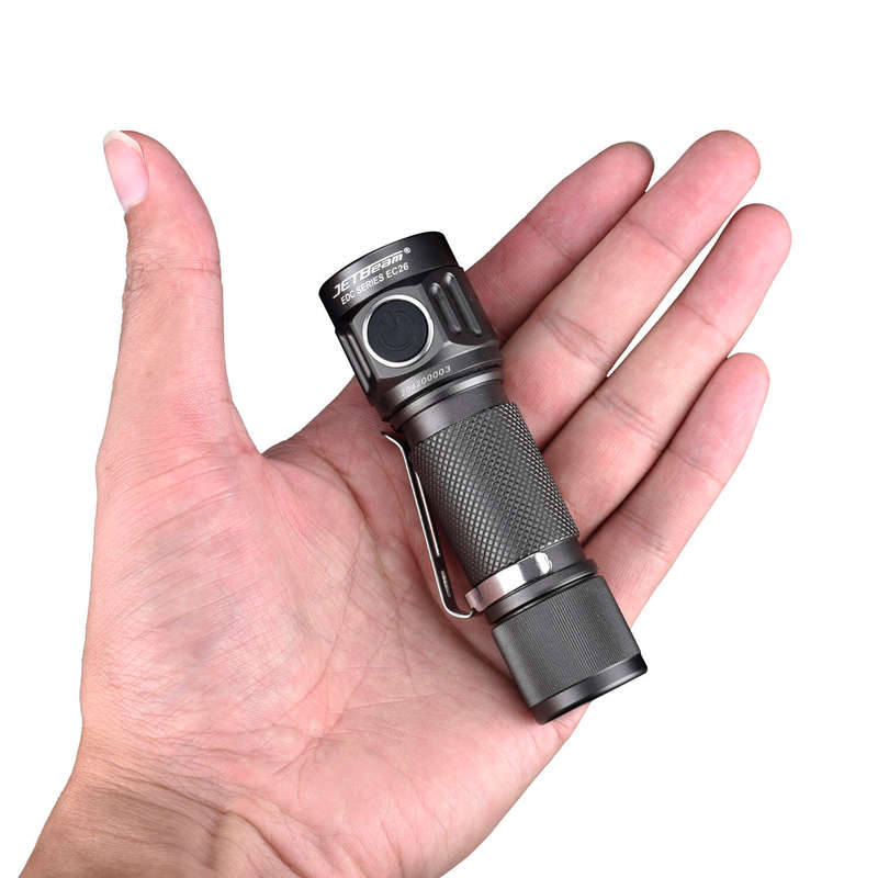JETBEAM EC26 4* XPL HI 3600LM 268m EDC Powerful LED Flashlight IPX8 Waterproof Outdoor Magnetic Repa