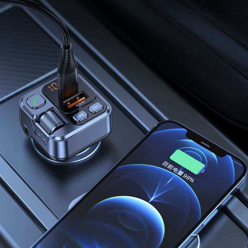 bluetooth 5.1 Car Receiver MP3 Play Car Multifunctional Music PD30W 5V/2.4A Handsfree With USB Charg