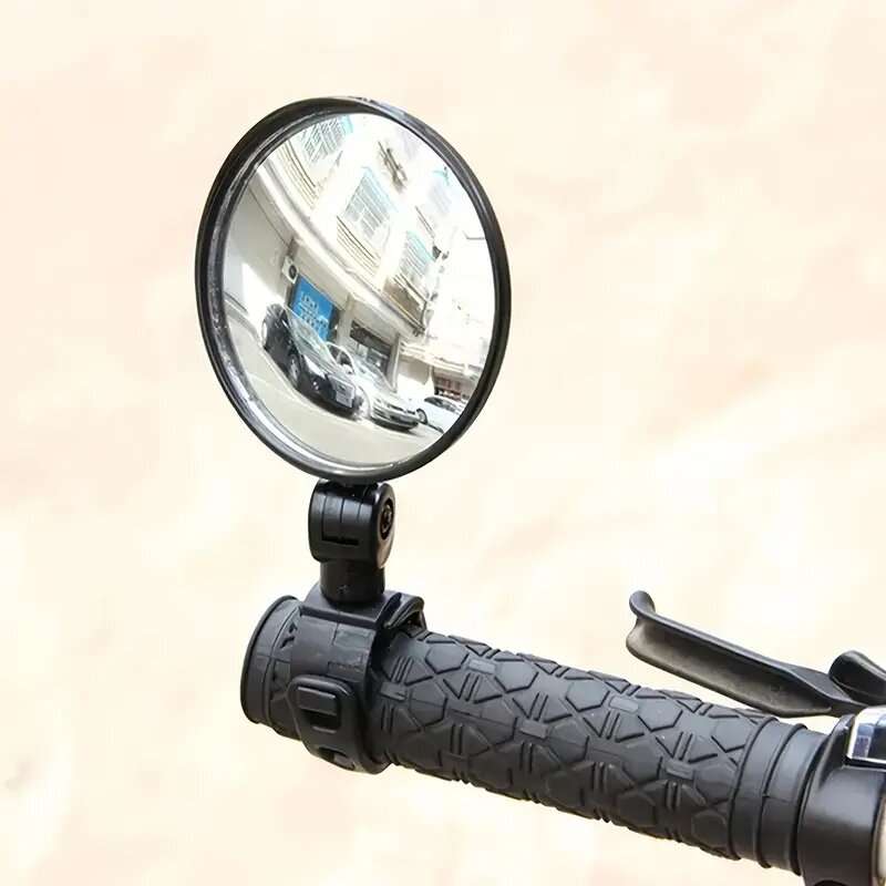 8cm Rear 360 Degree Rotation Adjustable Bike Mirrors Universal Handlebar Mount Bike Cycling Reflecto