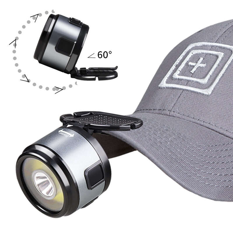 BIKIGHT 3-in-1 XPG + COB 400LM Headlamp with Clip White & Red Camping Light Emergency Work Lamp Torc