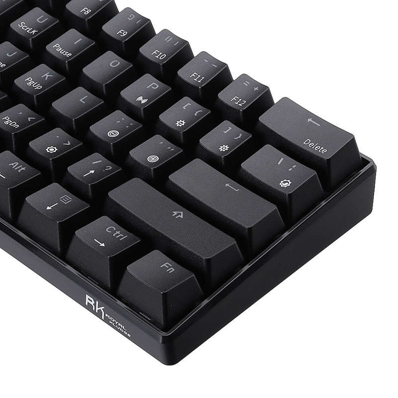 [Brown Swtich] Royal Kludge RK61 Mechanical Keyboard 61 Keys bluetooth 5.0 Wired Dual Mode RGB Gamin