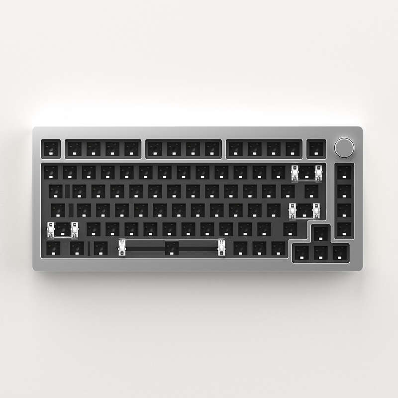 MONSGEEK M1 Aluminum DIY Kit 75% Layout RGB Hot-swap Mechanical Keyboard Kit CNC Metal VIA/QMK Gaske
