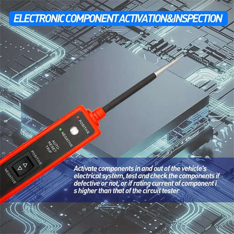 Power Probe Tester Circuit 6-24V DC Test Light Short Circuit Automotive Component Electrical Polarit
