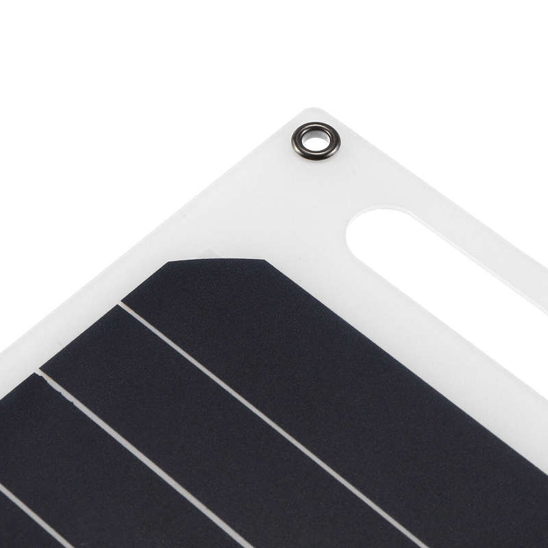 Excellway Portable Solar Panel Charger 10W Power Bank with 5V USB Output Monocrystalline Silicon Sol