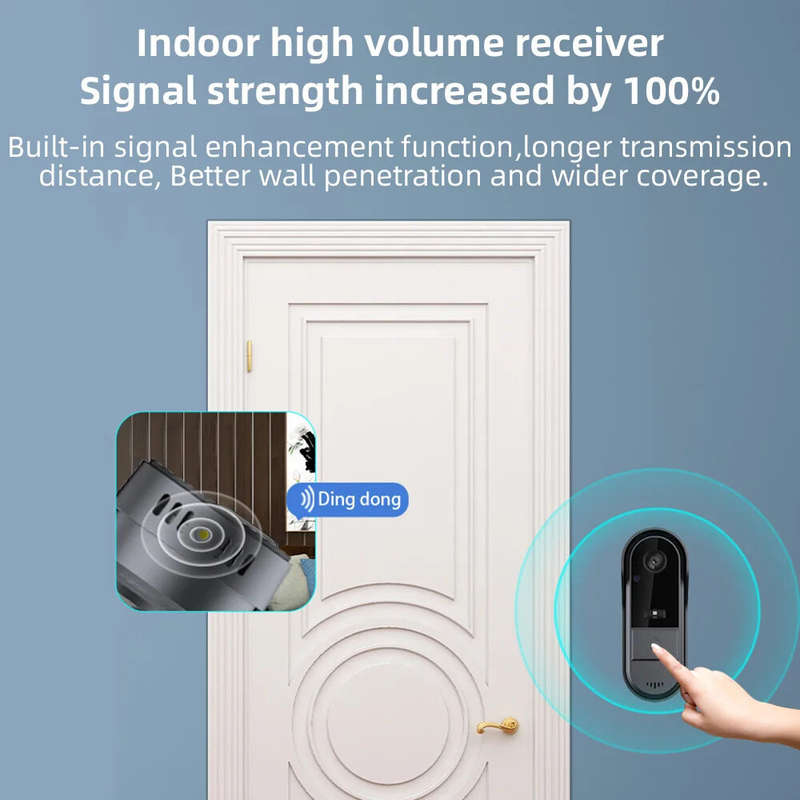 M15 Tuya Smart Visual Doorbell Ring Door Camera Wireless Intelligent Video Bell Camera Intercom Door