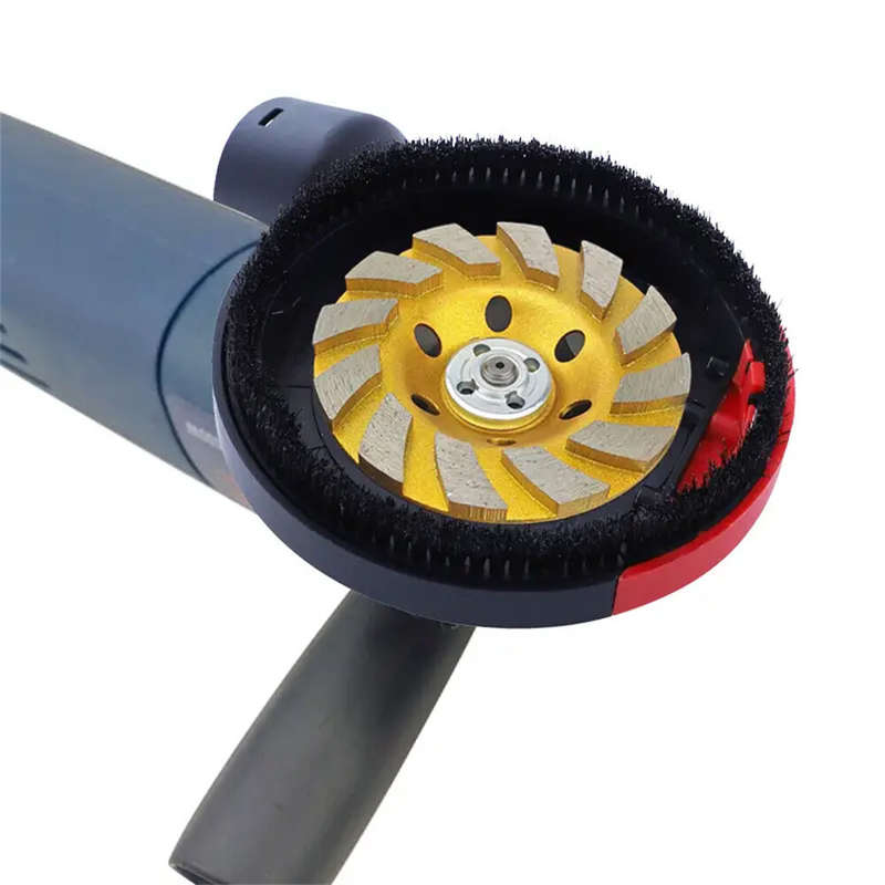 Angle Grinder Dust Shroud 140mm/5.5 Inch Surface Grinding Cover for Concrete Stone Dust Collection H