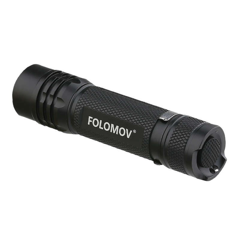 Folomov 18650S 900LM 167m Compact EDC Flashlight Come with 18650 Battery USB Rechargeable Mini LED T