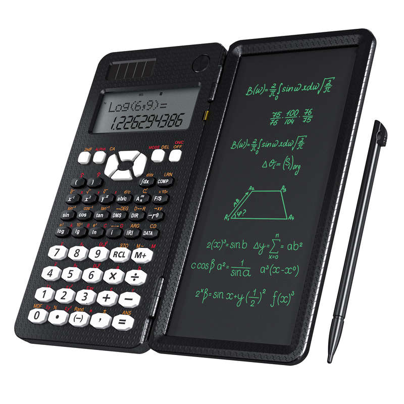 NEWYES 991MS 6.5 Inches Scientific Calculator with LCD Writing Tablet and 349 Functions Solar Energy