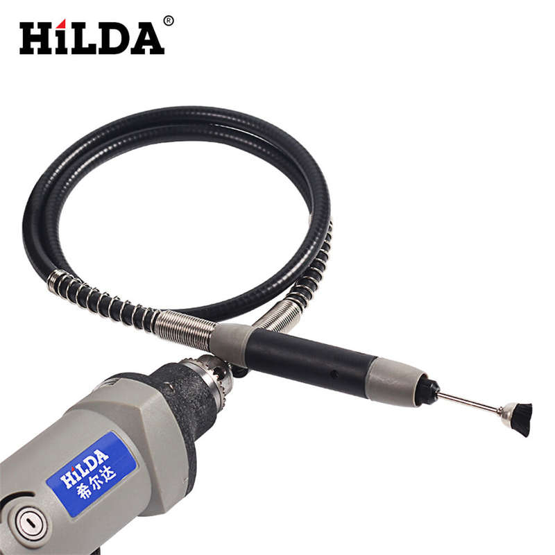 HILDA Flexible Shaft Fits Rotary Grinder Tool for Dremel 400W Rotary Tools 110cm with 6 Chuck for Dr