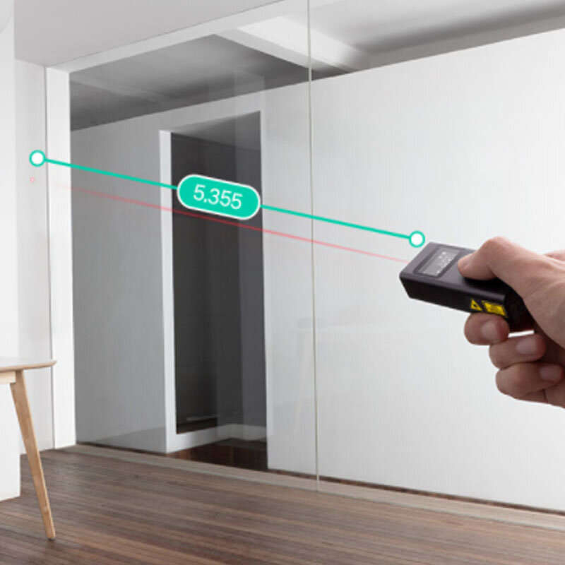 Xiaomi Mi Smart Laser Distance Meter Black - Accurate Measuring Tool for Home and Construction with