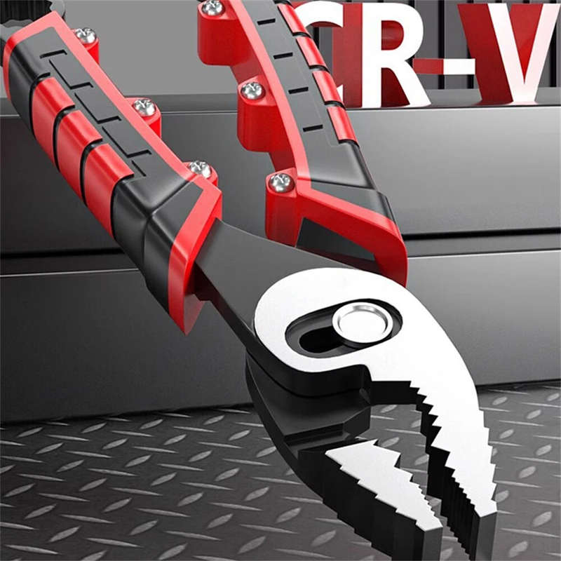 Multifunctional Fish Nose Pliers Double Axis Design 80mm Opening Chromium Vanadium Steel Wire Cutter