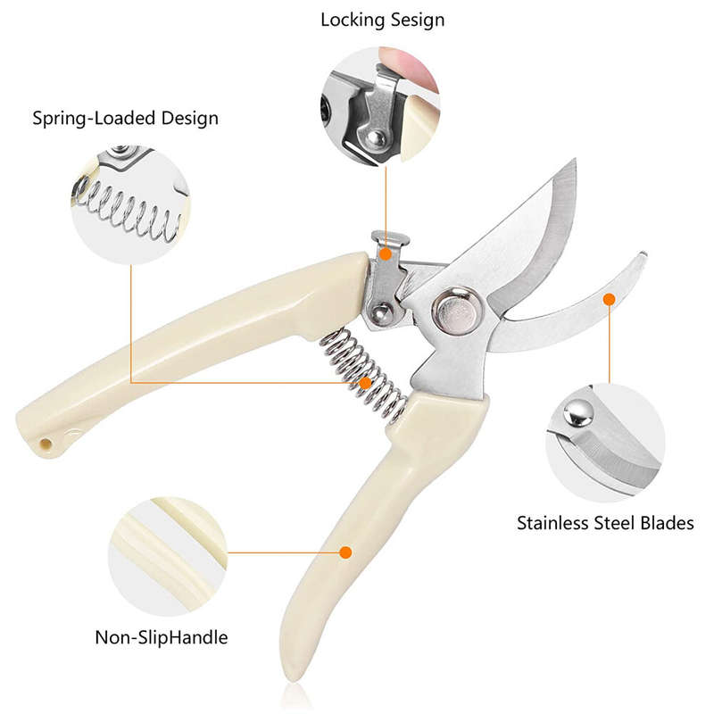 Garden Scissors for Plant Tip Pruning Shears for Cutting Flowers Trimming Plants Bonsai and Fruits P