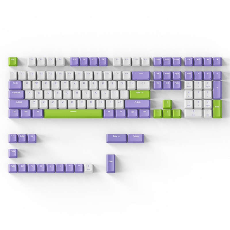 DAGK 124 Keys Black Gold/Bauhinia PBT Keycap Set OEM Profile Two Color Injection Molding Custom Keyc