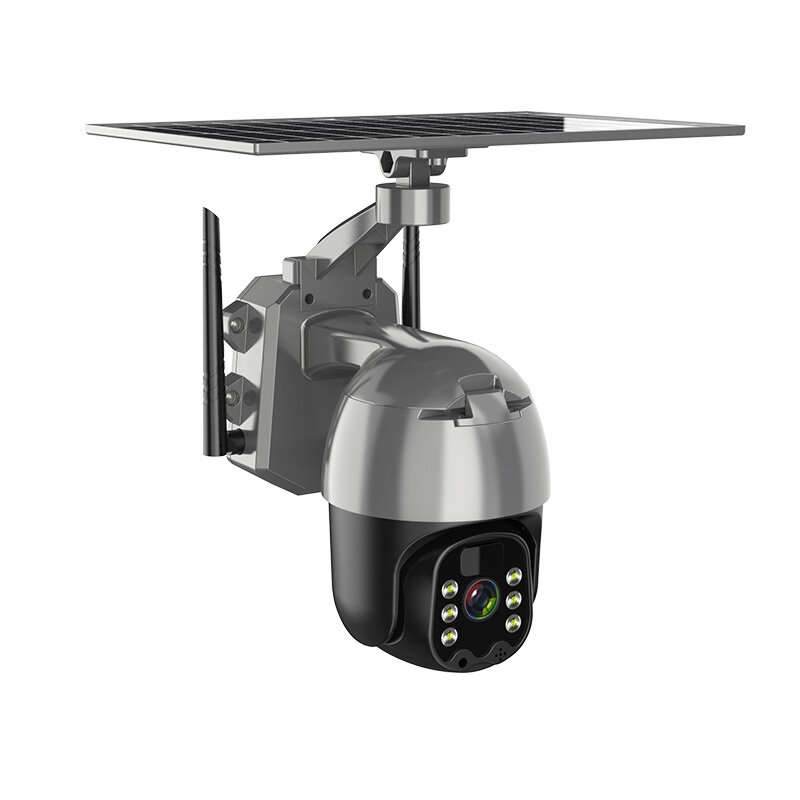 Q5BPro 4G Solar Powered Camera PTZ Wireless Color Night Vision 9600mAh Buit-in Mic Audio Intercom IP