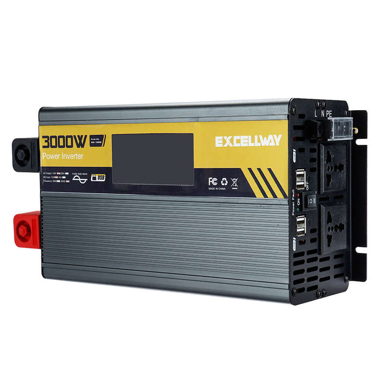 Excellway 1000W/2000W/3000W/4000W/6000W(Peak) Car Power Inverter 110V 60Hz DC 12V/24V Converter with