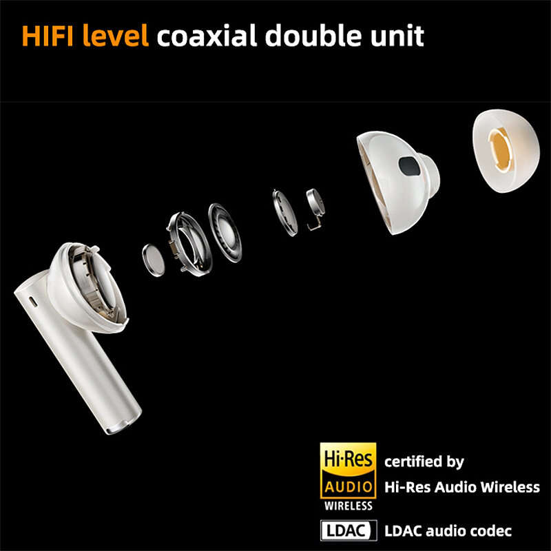 Realme Buds Air5 Pro TWS bluetooth 5.3 Earphone ANC Noise Cancelling Earbuds LDAC AAC Audio HiFi Ste
