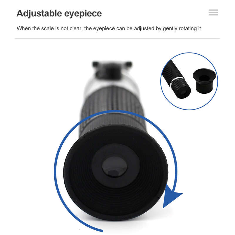 4 in 1 Car Automotive Refractometer Antifreeze Battery Fluid Refractometer Glass Freezing Point Wate