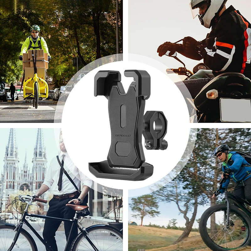 360 Degrees Bike Phone Holder Universal Bicycle Handle Phone Holder for 4-7 inch Mobile Phone Stand