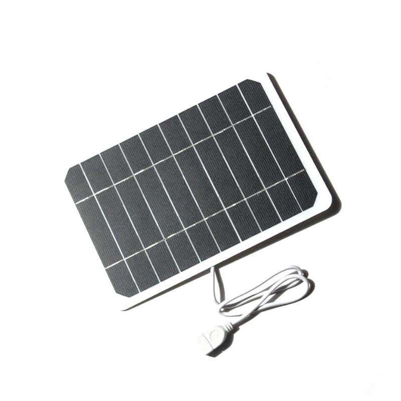205*140MM 5V 5W Solar Panel High Power For Mobile Phone USB Solar Power Bank Battery Solar Charger C
