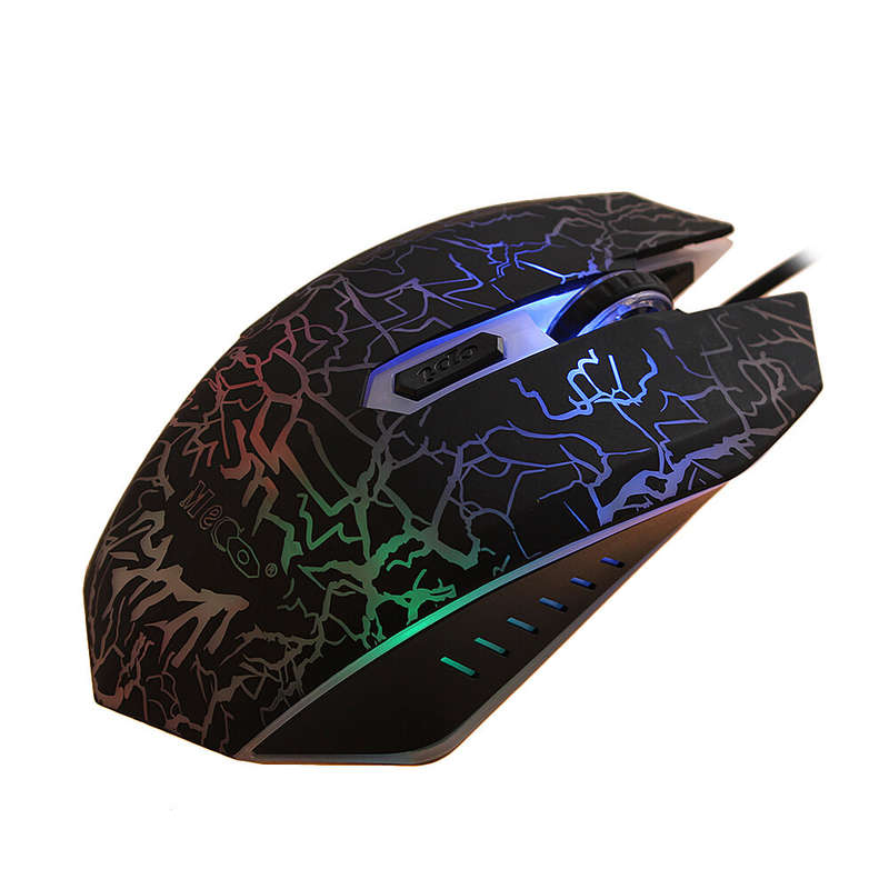 ELEGIANT YX-898 Wired Mouse 2400DPI 6 Buttons LED USB Wired Mouse Optical Computer Mice for Home Off