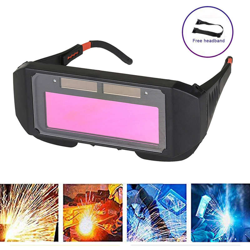 Automatic Dimming Welding Glasses Light Change Auto Darkening Anti-Eyes Shield Goggle for Welding Ma