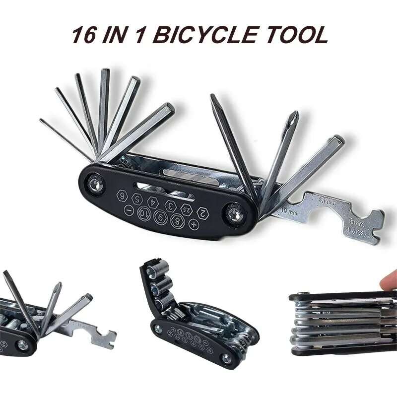 XANES 16 in 1 Portable Multifunctional Bike Screwdriver Repair Tool Kit for Outdoor Bicycle Cycling