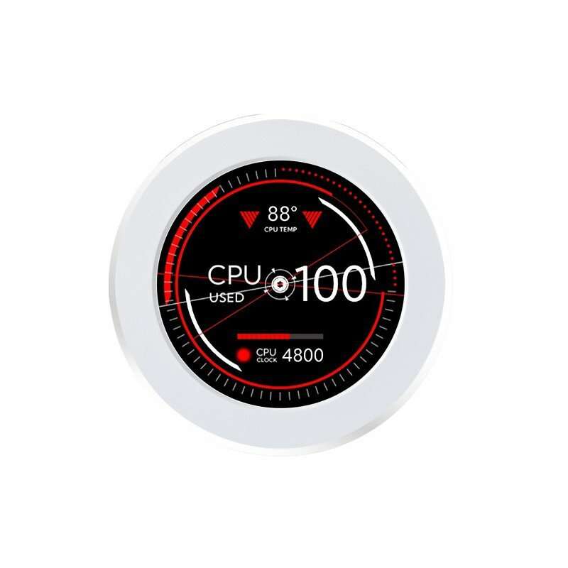 2.1-inch Water-cooled IPS USB Secondary Screen Built-in Screen Monitor Computer Status 360-degree Ro