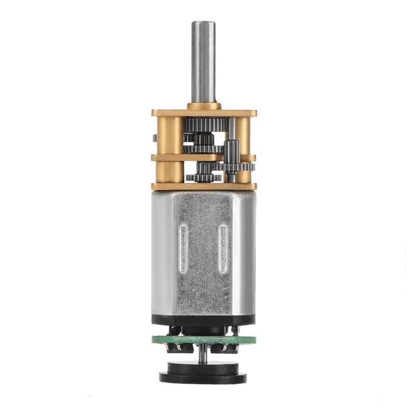 DC 6V N20 Gear Motor Encoder Speed Reduction Gearbox 30/50/70/200/500RPM Reducer Replacement Motor