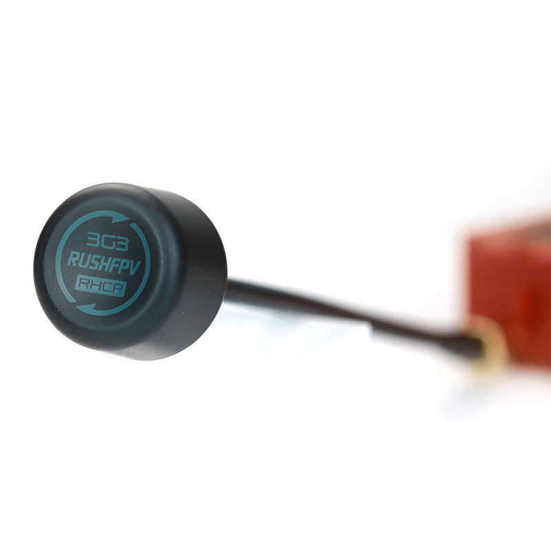 RUSHFPV 3.3GHz 2W 8CH VTX Video FPV Transmitter with Circular Polarized LHCP/ RHCP FPV Antenna for L