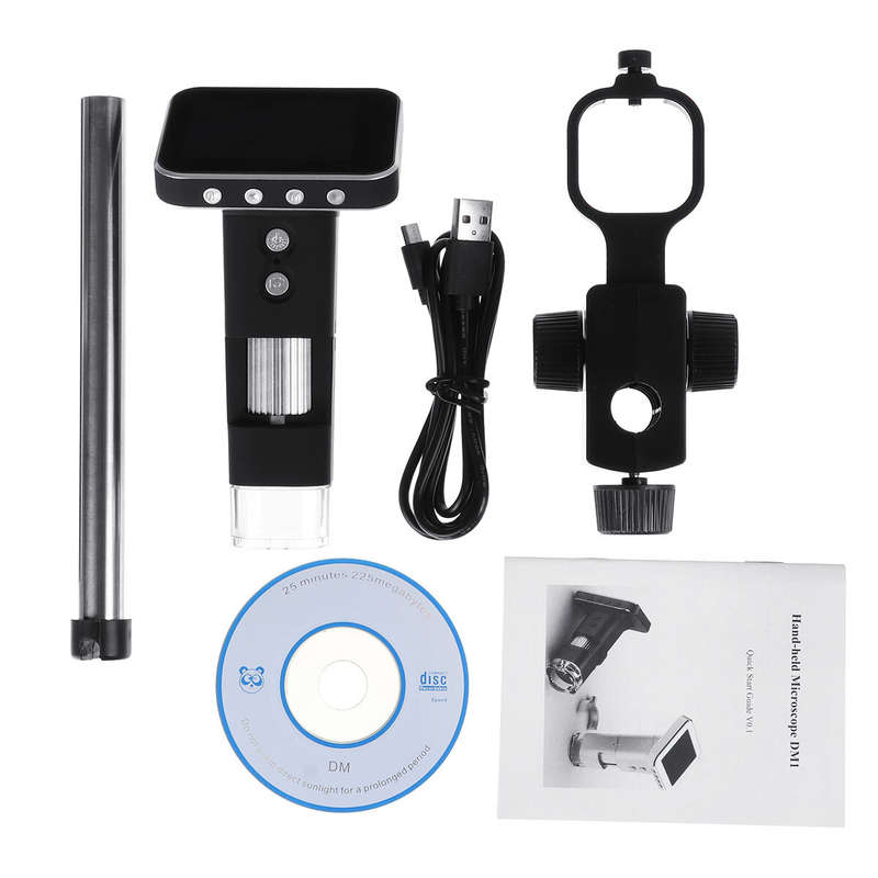 500X Digital Microscope Electronic Video Microscope 3.5 Inch Hd Lcd Soldering Microscope Phone Repai