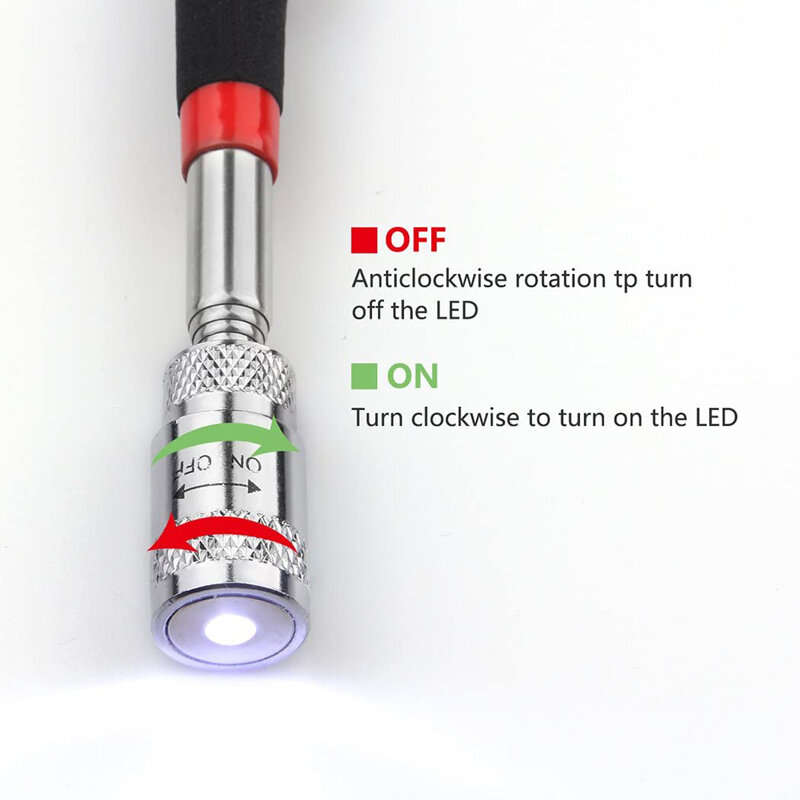 Telescopic Magnetic Pen Metalworking Handy Tool Magnet Capacity for Picking Up Nut Bolt Adjustable P