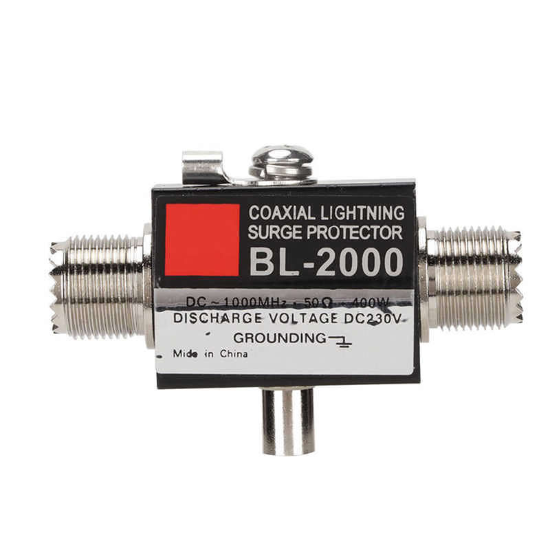BL-2000 Coaxial Lighting Surge Protector PL259 Female to PL259 Female Coaxial Lighting Arrestor for