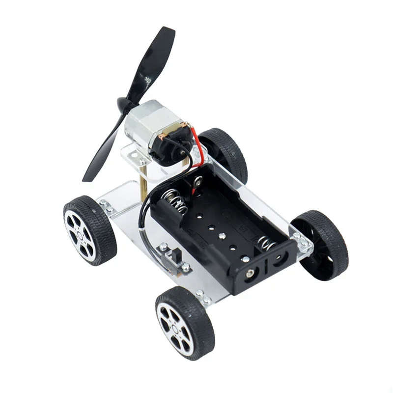 130 Brush Motor Creative Wind Powered Car Material Kit Students DIY Handmade Science Technology Smal