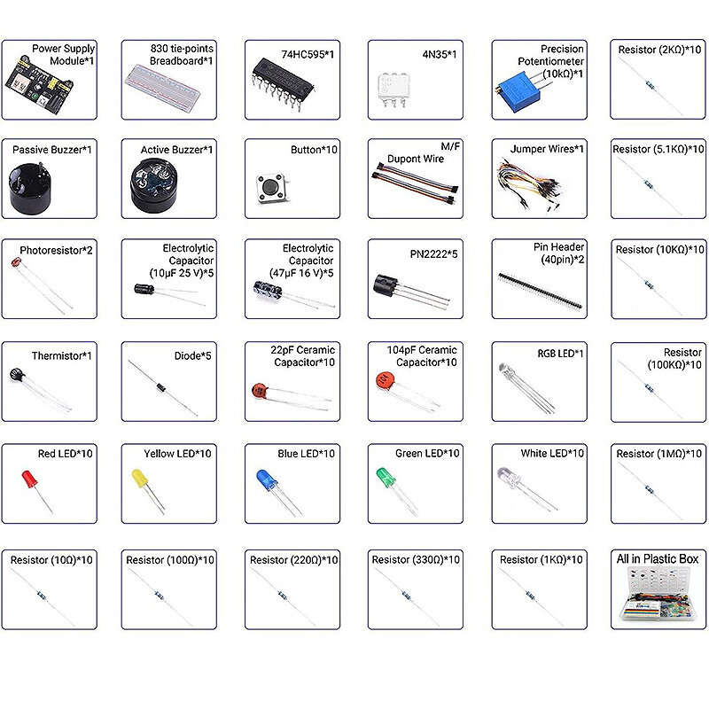 830-hole Breadboard for UN0 R3 Starter Kit with Mainboard DIY Electronic Kits